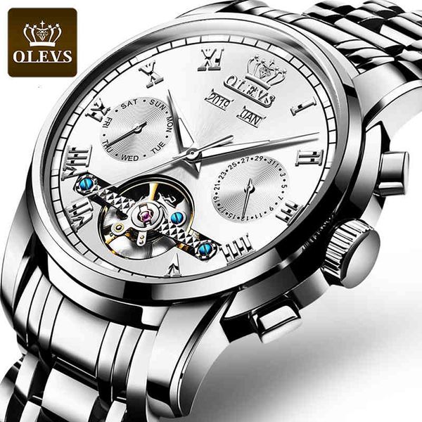 olevs ultra-multifunctional automatic mechanical watch with a variety of styles hollow style waterproof men watches reloj hombre, Slivery;brown
olevs ultra-multifunctional automatic mechanical watch with a variety of styles hollow style waterproof men watches reloj hombre, Slivery;brown