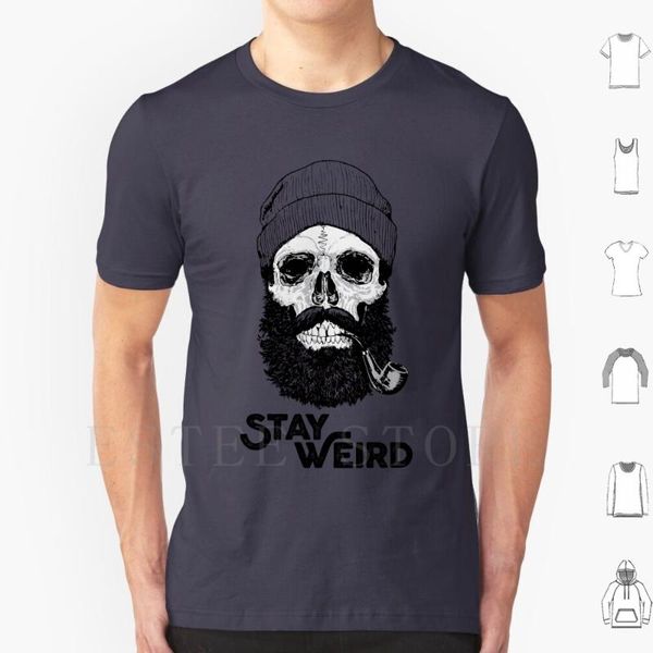 men's t-shirts stay weird t shirt print cotton skull beard hat pipe hipster motivation inspiration, White;black
men's t-shirts stay weird t shirt print cotton skull beard hat pipe hipster motivation inspiration, White;black