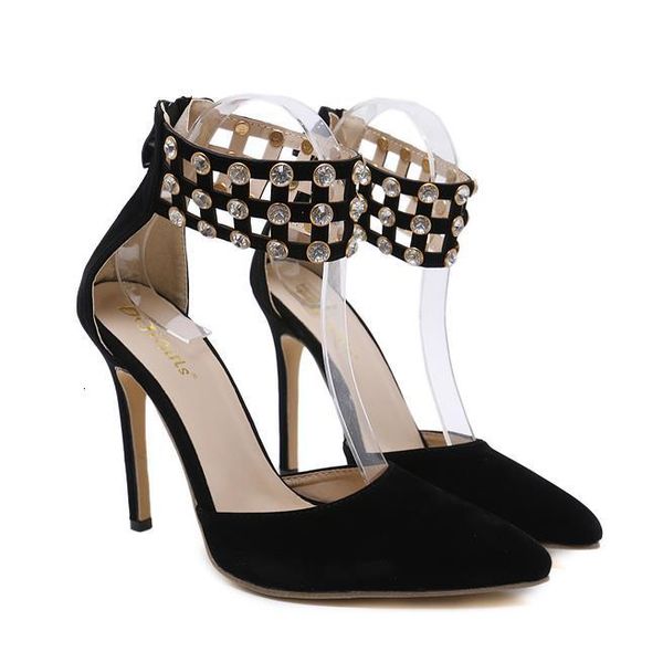 women black synthetic suede rhinestone pointed toe high heels pumps office lady shoes size 35 to 40
women black synthetic suede rhinestone pointed toe high heels pumps office lady shoes size 35 to 40
