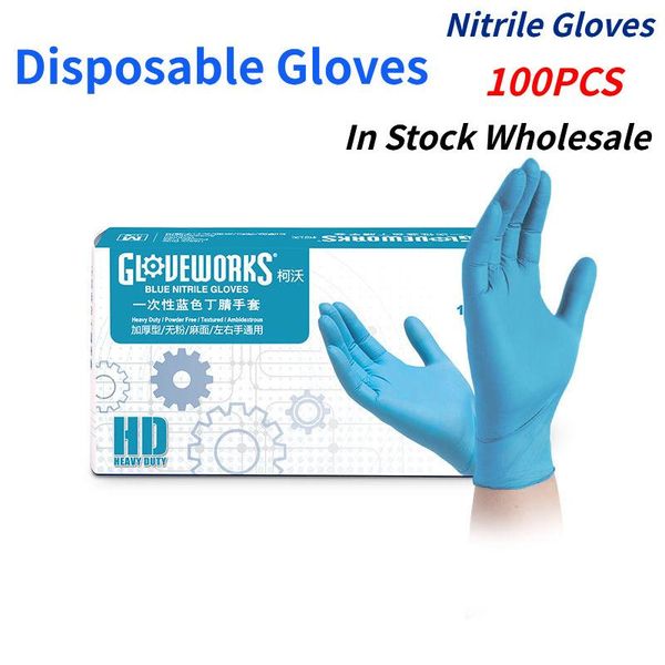100pc plastic nitrile disposable gloves waterproof powder latex for household kitchen laboratory cleaning
100pc plastic nitrile disposable gloves waterproof powder latex for household kitchen laboratory cleaning