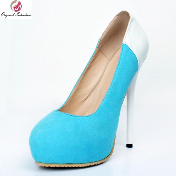 original intention women pumps nice platform round toe thin heels high-quality blue purple shoes woman plus us size 4-15 dress, Black
original intention women pumps nice platform round toe thin heels high-quality blue purple shoes woman plus us size 4-15 dress, Black