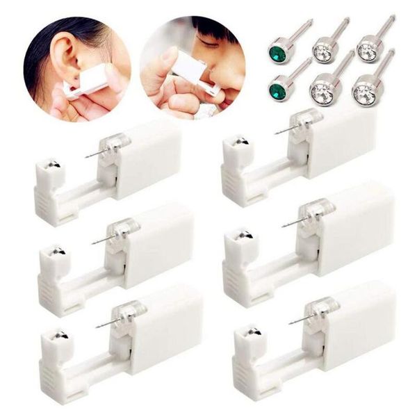 pcs/set disposable sterile ear piercing unit cartilage tragus helix gun no pain piercer tool machine kit stud diy electric nose & trimmers
pcs/set disposable sterile ear piercing unit cartilage tragus helix gun no pain piercer tool machine kit stud diy electric nose & trimmers