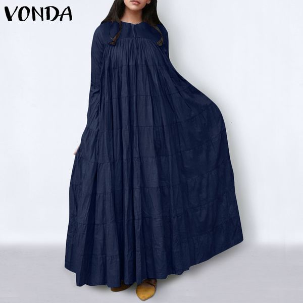 women's blouses & shirts female maxi dresses loose fashion vestidos spring vonda long sleeve solid dress casual retro sundress rob, White
women's blouses & shirts female maxi dresses loose fashion vestidos spring vonda long sleeve solid dress casual retro sundress rob, White