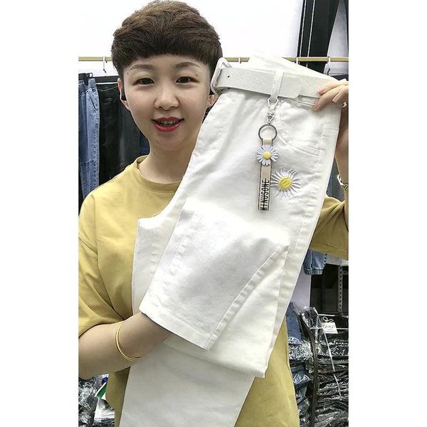 women's jeans woman pants autumn white high-waisted trousers baggy casual cropped pantalones vaqueros mujer, Blue
women's jeans woman pants autumn white high-waisted trousers baggy casual cropped pantalones vaqueros mujer, Blue