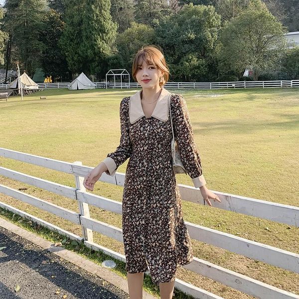 dress spring with temperament leisure doll led broken beautiful long sleeve is feminine, Black;gray
dress spring with temperament leisure doll led broken beautiful long sleeve is feminine, Black;gray