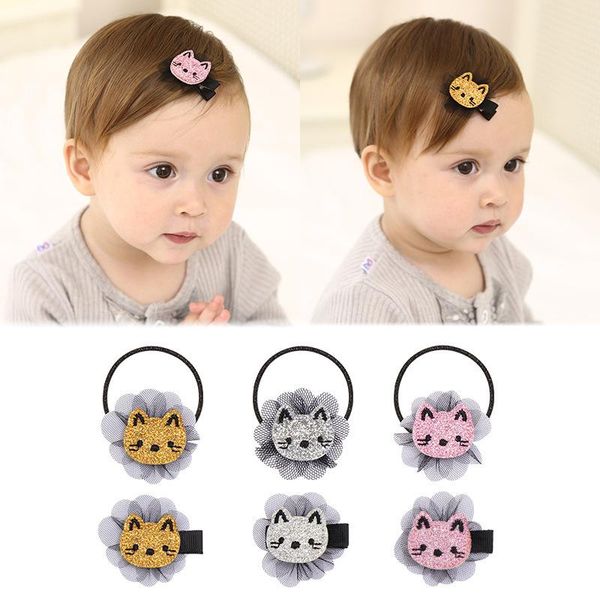 15pcs fashion cute glitter cat hairpins barrettes tulle floral animal ponytail holder elastic hair bands princess headwear accessories, Slivery;white
15pcs fashion cute glitter cat hairpins barrettes tulle floral animal ponytail holder elastic hair bands princess headwear accessories, Slivery;white