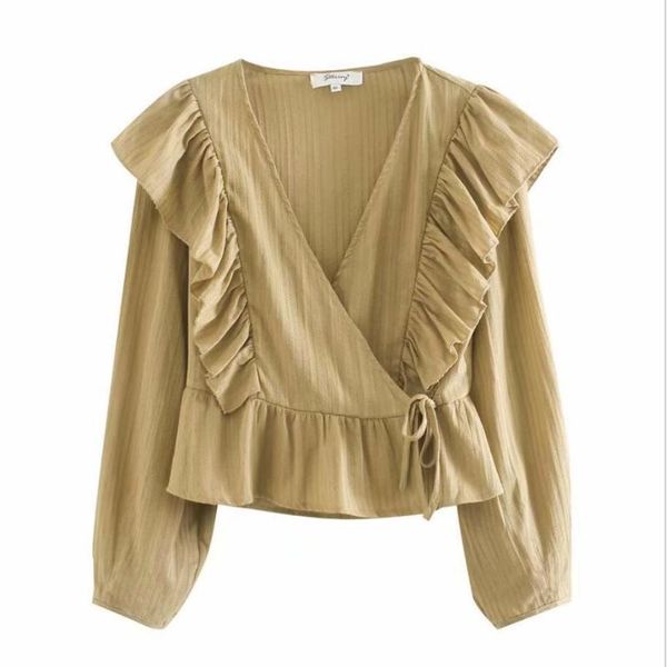 women's blouses & shirts v neck cascading ruffle striped blouse women summer 2021 stylish long sleeve femme casual loose, White
women's blouses & shirts v neck cascading ruffle striped blouse women summer 2021 stylish long sleeve femme casual loose, White