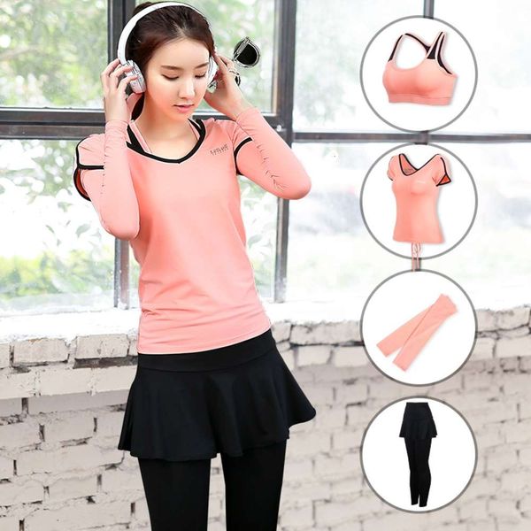 gym yoga long women's running suit 3-piece summer autumn quick drying short sleeve fake 2-piece pants skirt, Gray
gym yoga long women's running suit 3-piece summer autumn quick drying short sleeve fake 2-piece pants skirt, Gray