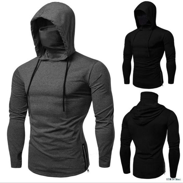 men's hoodies & sweatshirts mens gym thin hoodie long sleeve with mask sweatshirt casual splice large open-forked hooded, Black
men's hoodies & sweatshirts mens gym thin hoodie long sleeve with mask sweatshirt casual splice large open-forked hooded, Black