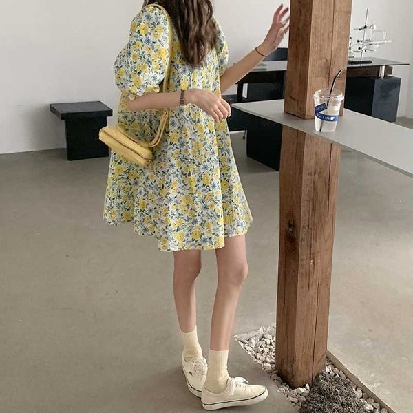 drs floral women's spring french pastoral style short skirt with bubble sleev small figure loose round neck, Black
drs floral women's spring french pastoral style short skirt with bubble sleev small figure loose round neck, Black