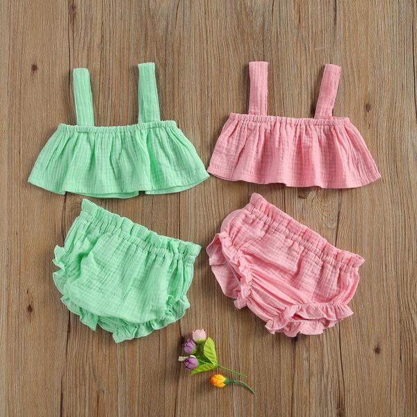 summer born baby girls cotton casual 2-piece outfit set sleeveless solid color crop shorts for kids clothing sets, White
summer born baby girls cotton casual 2-piece outfit set sleeveless solid color crop shorts for kids clothing sets, White