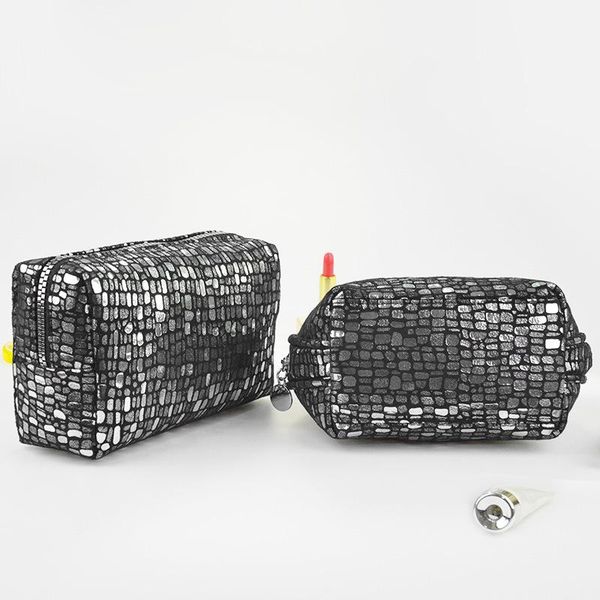 cosmetic bags & cases black makeup zip bag