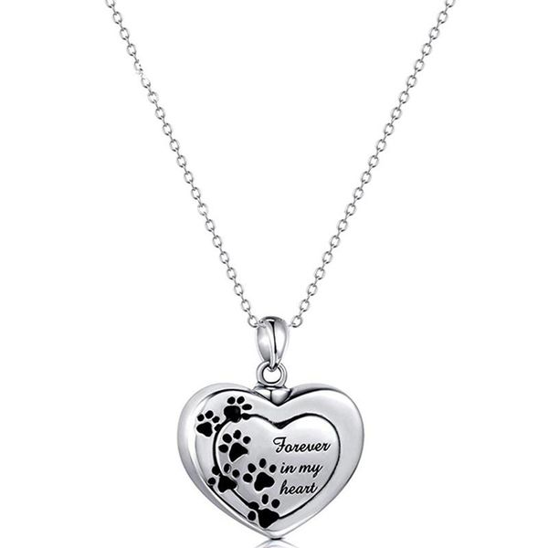 pendant necklaces pet remembrance necklace dog footprint charm print round memorial urn jewelry for cremation ashes, Silver
pendant necklaces pet remembrance necklace dog footprint charm print round memorial urn jewelry for cremation ashes, Silver