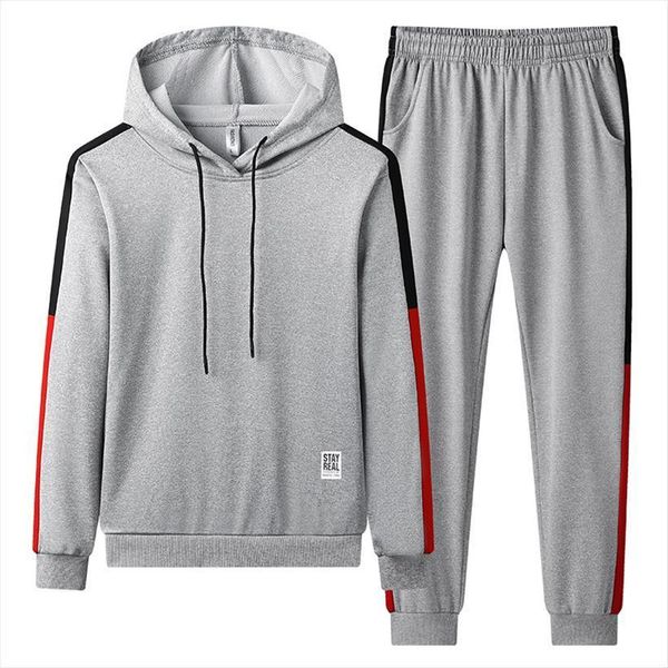 spring autumn set striped sportswear mens tracksuits brand clothing hoodie pants 2 pieces fashion track suit, Gray
spring autumn set striped sportswear mens tracksuits brand clothing hoodie pants 2 pieces fashion track suit, Gray