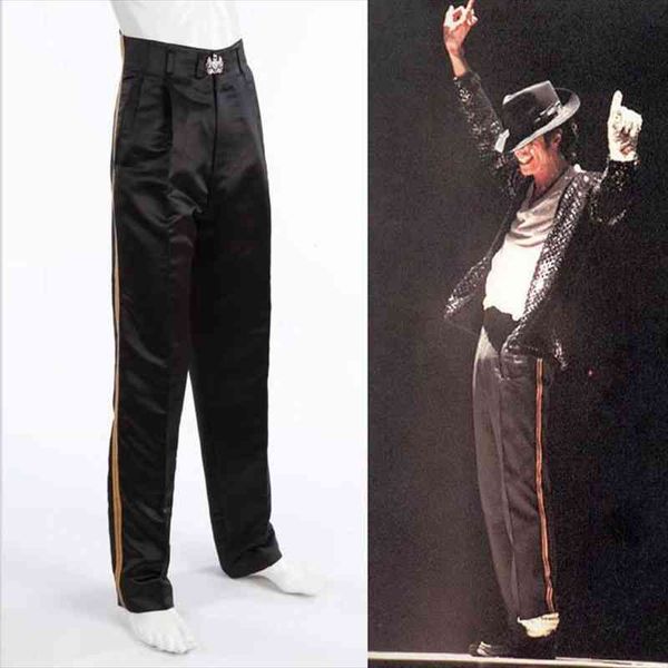 sexemara rare mj michael jackson black entertainers golden straight trousers pants for fans billie jean
sexemara rare mj michael jackson black entertainers golden straight trousers pants for fans billie jean