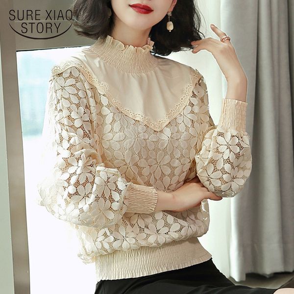 autumn fashion long sleeve shirts lace shirt solid black hollow out women feminine blouse 5432 50 210417, White
autumn fashion long sleeve shirts lace shirt solid black hollow out women feminine blouse 5432 50 210417, White