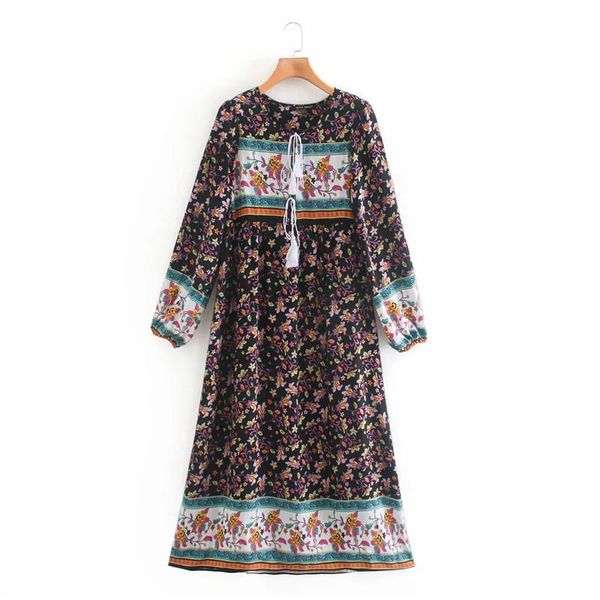 casual dresses autumn women bohemian floral print high waist long dress female nice drawstring tassel sleeve boho black cotton, Black;gray
casual dresses autumn women bohemian floral print high waist long dress female nice drawstring tassel sleeve boho black cotton, Black;gray