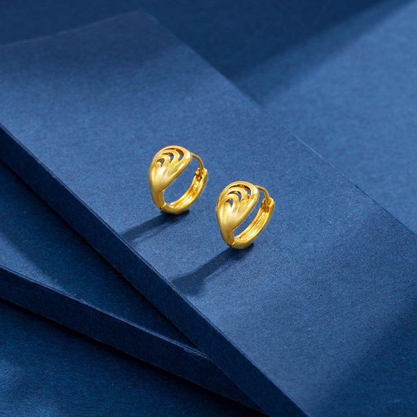 stud 24k gold earrings for women simple chinese style vintage wedding engagement gift fine jewelry kolczyki damskie, Golden;silver
stud 24k gold earrings for women simple chinese style vintage wedding engagement gift fine jewelry kolczyki damskie, Golden;silver