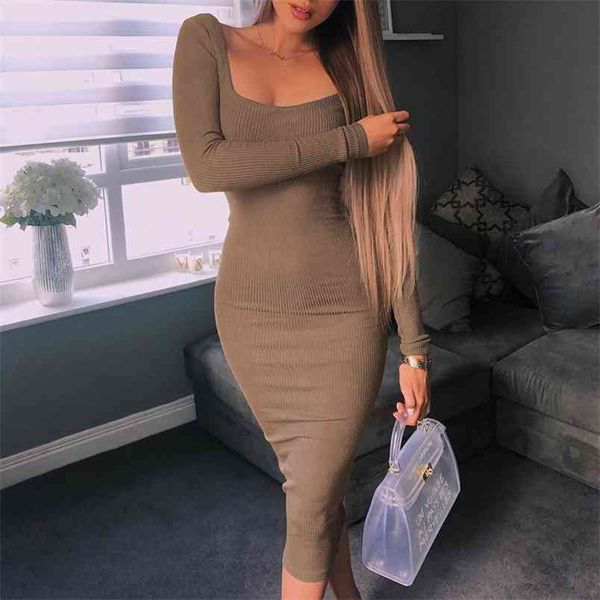 omsj women warm long sleeve autumn dress streetwear fashion khaki elegant backless knitted dresses bodycon vestidos 210517, Black;gray
omsj women warm long sleeve autumn dress streetwear fashion khaki elegant backless knitted dresses bodycon vestidos 210517, Black;gray