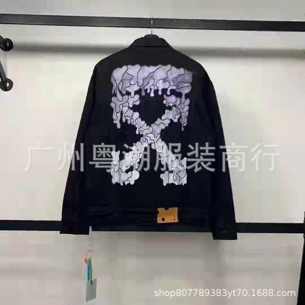 2021 new autumn and winter off style dissolved water drop arrow denim jacket men's women's fashion br batch, Black;brown
2021 new autumn and winter off style dissolved water drop arrow denim jacket men's women's fashion br batch, Black;brown