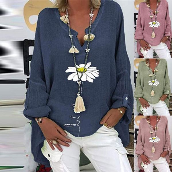 women's blouses & shirts 2021 vintage blouse women plus size casual long sleeve floral print loose v-neck shirt blusas mujer de moda, White
women's blouses & shirts 2021 vintage blouse women plus size casual long sleeve floral print loose v-neck shirt blusas mujer de moda, White