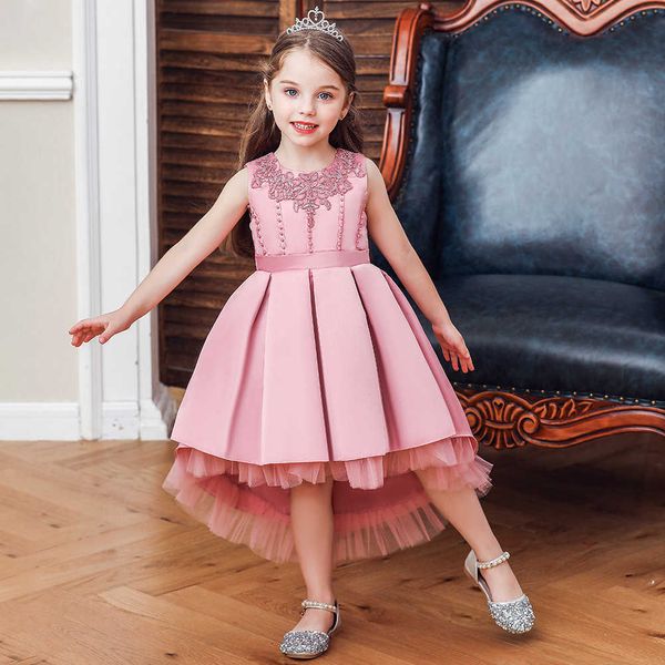 new children's dress princess dress slim fit solid color tail fluffy skirt 61 performance dress, Red;yellow
new children's dress princess dress slim fit solid color tail fluffy skirt 61 performance dress, Red;yellow