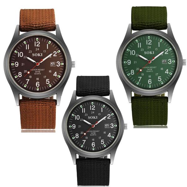 wristwatches 2021 soki fashion woven nylon belt men's calendar watch simple and stylish minimalist men ultra thin watches, Slivery;brown
wristwatches 2021 soki fashion woven nylon belt men's calendar watch simple and stylish minimalist men ultra thin watches, Slivery;brown