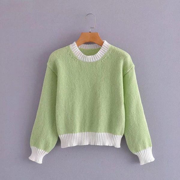 women's sweaters women 2021 autumn winter green knitted sweater jumper female oversize pullovers chic, White;black
women's sweaters women 2021 autumn winter green knitted sweater jumper female oversize pullovers chic, White;black