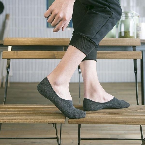 men's socks low-cut 1 pair of fashionable men's boat non-slip invisible inner lining soft and breathable cotton, Black
men's socks low-cut 1 pair of fashionable men's boat non-slip invisible inner lining soft and breathable cotton, Black