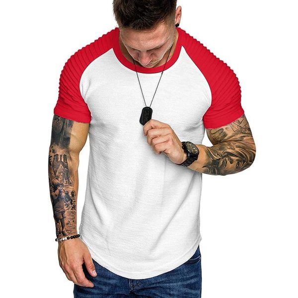 men's t-shirts 2021 t-shirt summer fashion short-sleeved pocket round neck slim fit shirt trendy streetwear homme, White;black 
men's t-shirts 2021 t-shirt summer fashion short-sleeved pocket round neck slim fit shirt trendy streetwear homme, White;black