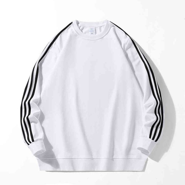 cotton round neck sweater spring and sports long sleeve stripe lovers' men's wear, Black
cotton round neck sweater spring and sports long sleeve stripe lovers' men's wear, Black
