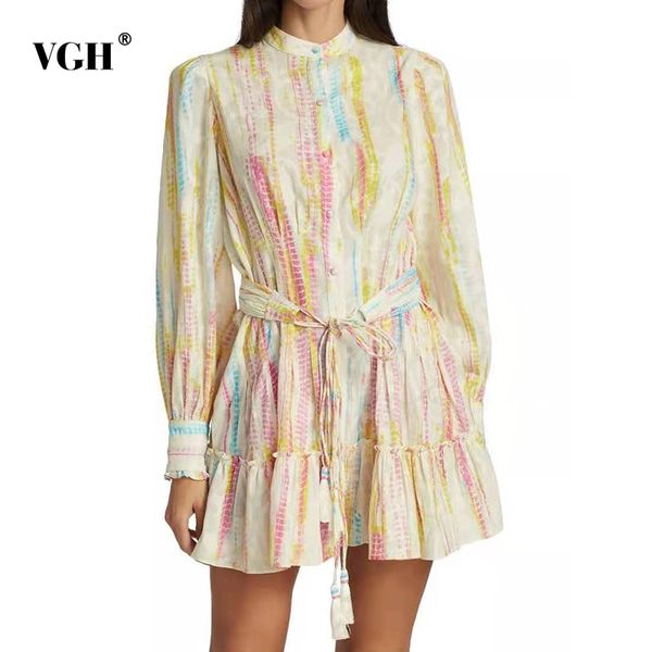 vgh printed colorful dress for women stand collar long sleeve high waist lace up bowknot mini dresses female fashion new clothes 210421, Black;gray
vgh printed colorful dress for women stand collar long sleeve high waist lace up bowknot mini dresses female fashion new clothes 210421, Black;gray