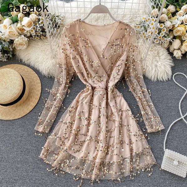 casual dresses gagaok women empire & club dress 2021 summer v-neck knee-length tassel slim chic wild female fashion, Black;gray
casual dresses gagaok women empire & club dress 2021 summer v-neck knee-length tassel slim chic wild female fashion, Black;gray