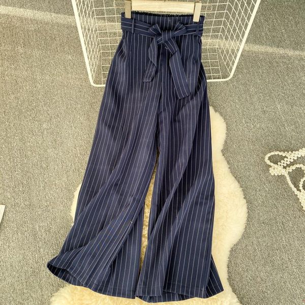 women's pants & capris spring autumn high waist striped elegant korean style women vintage wide leg 2021 clothes wpy379, Black;white
women's pants & capris spring autumn high waist striped elegant korean style women vintage wide leg 2021 clothes wpy379, Black;white