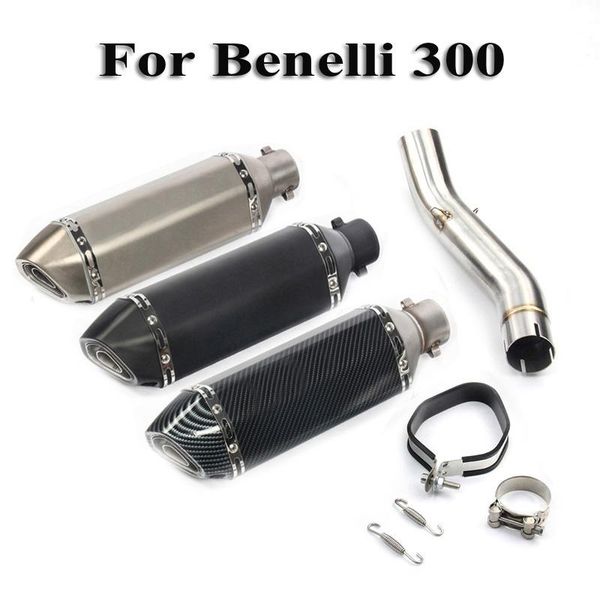 motorcycle exhaust system muffler escape baffle 51mm connector section middle mid link pipe for benelli 300 tnt300
motorcycle exhaust system muffler escape baffle 51mm connector section middle mid link pipe for benelli 300 tnt300