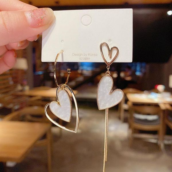 dangle & chandelier kpop asymmetrical tassel earrings long love pendant fashion sweet and cute college style party all-match gift wholesale, Silver
dangle & chandelier kpop asymmetrical tassel earrings long love pendant fashion sweet and cute college style party all-match gift wholesale, Silver