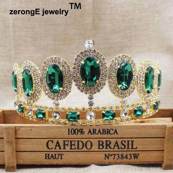 hair clips & barrettes zeronge jewelry 3.4" vintage classic prom luxury baroque large red green rhinestone bridal tiara crown gold plat, Golden;silver
hair clips & barrettes zeronge jewelry 3.4" vintage classic prom luxury baroque large red green rhinestone bridal tiara crown gold plat, Golden;silver