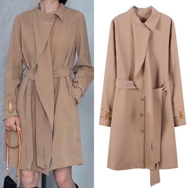 women's trench coats engagement high-quality autumn and winter 2021 dress long-sleeved windbreaker lace-up jacket fashionable wild woma, Tan;black
women's trench coats engagement high-quality autumn and winter 2021 dress long-sleeved windbreaker lace-up jacket fashionable wild woma, Tan;black