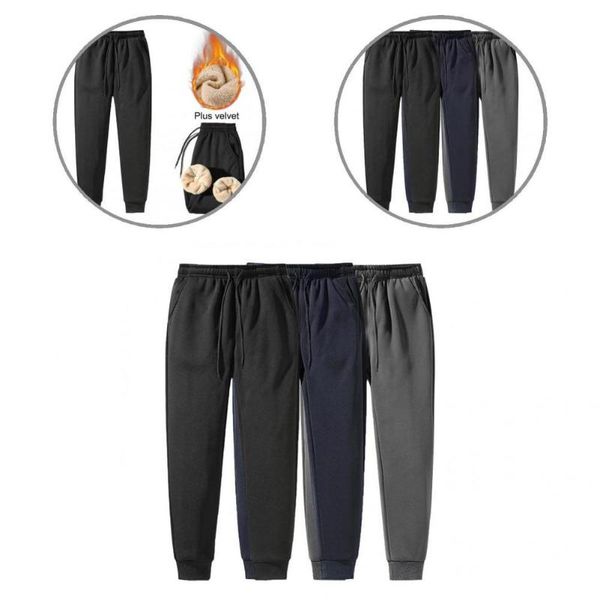 men's pants sporty men trousers mid waist male pure color thermals sweatpants, Black
men's pants sporty men trousers mid waist male pure color thermals sweatpants, Black