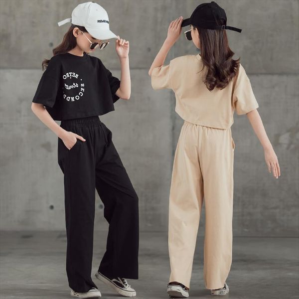 teenage girls sets for summers short sleeve t shirt wide leg pants childrens sports suits casual letter kids tracksuit, White
teenage girls sets for summers short sleeve t shirt wide leg pants childrens sports suits casual letter kids tracksuit, White