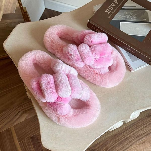 slippers women cute plus size thick-soled fur female autumn style cross-gradient home indoor cotton, Black
slippers women cute plus size thick-soled fur female autumn style cross-gradient home indoor cotton, Black