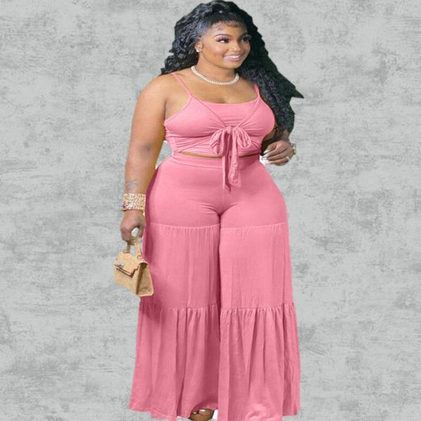 plus size tracksuits women clothing two piece set xl-5xl solid tank bow wide leg flared pants casual tracksuit wholesale drop, Black
plus size tracksuits women clothing two piece set xl-5xl solid tank bow wide leg flared pants casual tracksuit wholesale drop, Black