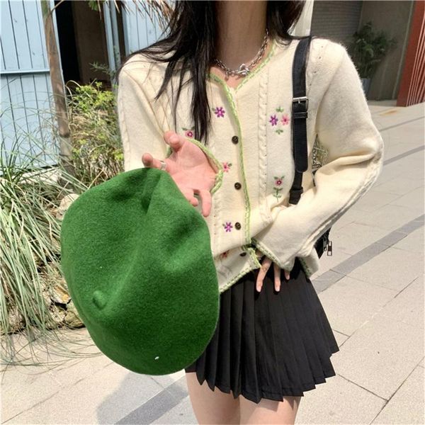 women's knits & tees sweet embroidery flowers stylish sweaters cardigans 2021 knitwear florals women elegant office lady autumn, White
women's knits & tees sweet embroidery flowers stylish sweaters cardigans 2021 knitwear florals women elegant office lady autumn, White