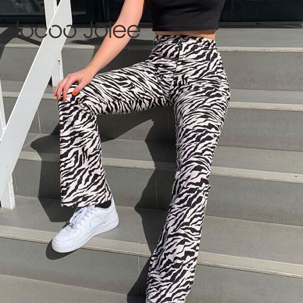 retro zebra striped straight women long pants casual printed high waisted streetwear female ladies slim trousers 210428, Black;white
retro zebra striped straight women long pants casual printed high waisted streetwear female ladies slim trousers 210428, Black;white