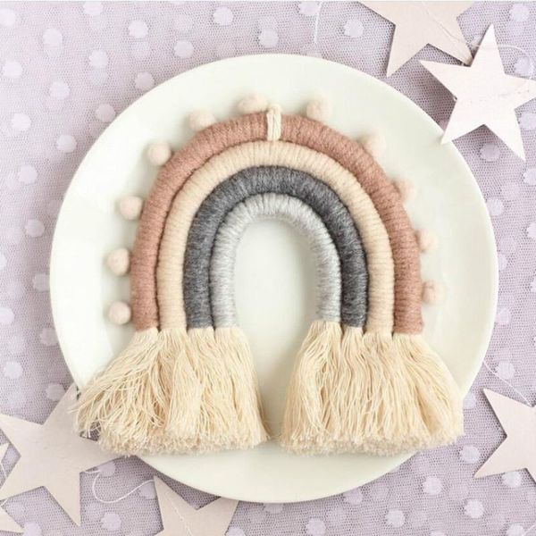 decorative objects & figurines ins nordic home weaving rainbow tapestry cotton hand-woven color ornaments children's room decoration ta
decorative objects & figurines ins nordic home weaving rainbow tapestry cotton hand-woven color ornaments children's room decoration ta