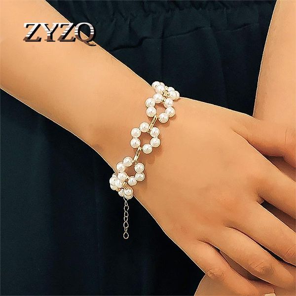 link, chain zyzq baroque imitation pearls bracelet for women simple flowers fashion travel souvenir jewelry wholesale, Black
link, chain zyzq baroque imitation pearls bracelet for women simple flowers fashion travel souvenir jewelry wholesale, Black