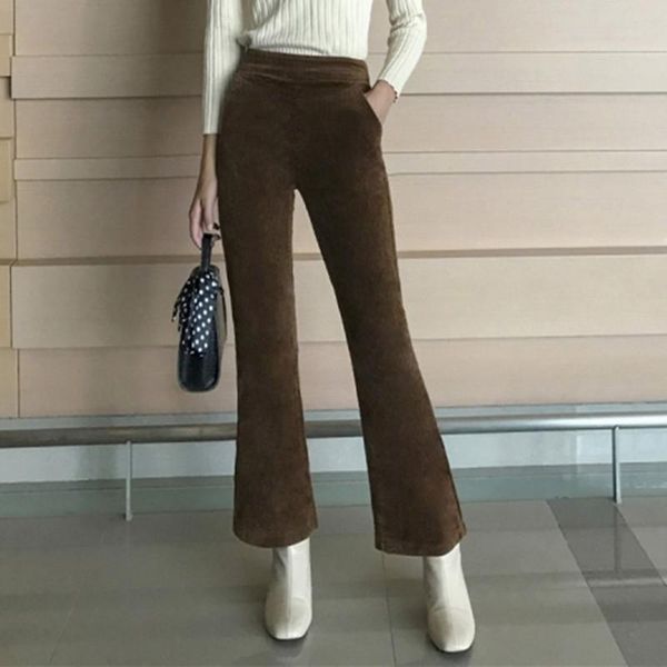 women's pants & capris spring autumn winter women clothes vintage skinny ladies high waisted mujer 2021 femme feminino black flares fem, Black;white
women's pants & capris spring autumn winter women clothes vintage skinny ladies high waisted mujer 2021 femme feminino black flares fem, Black;white