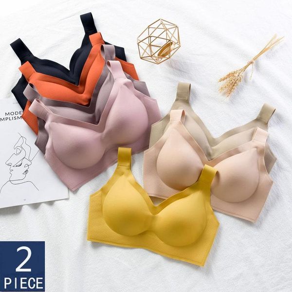 bras 2pcs latex bra women underwear seamless push up brassiere gathers pad wireless intimates, Red;black
bras 2pcs latex bra women underwear seamless push up brassiere gathers pad wireless intimates, Red;black
