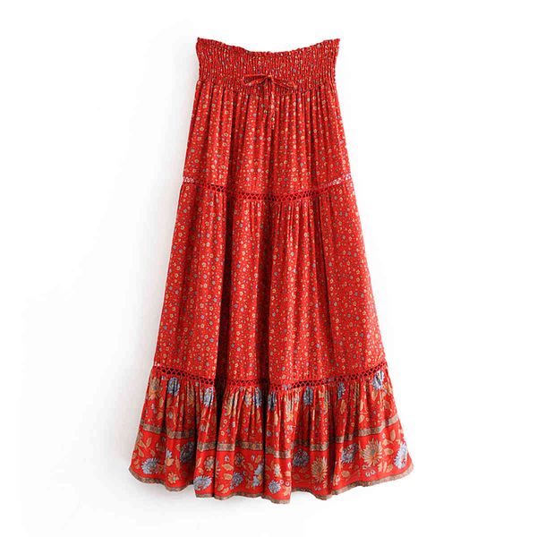 bohemian floral printed women midi skirts elastic high waist vintage chic faldas summer fall casual female long skirt 210419, Black
bohemian floral printed women midi skirts elastic high waist vintage chic faldas summer fall casual female long skirt 210419, Black