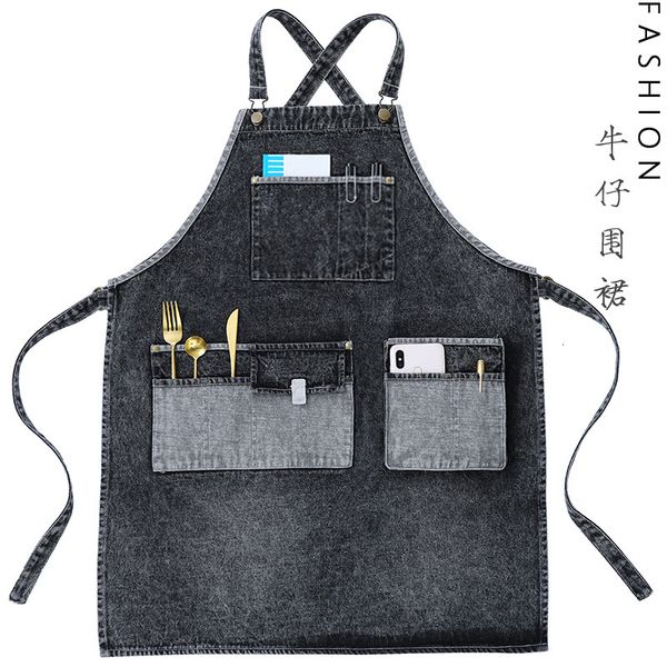 apron quality washed denim kitchen restaurant barber coffee maker milk tea shop work fashion
apron quality washed denim kitchen restaurant barber coffee maker milk tea shop work fashion